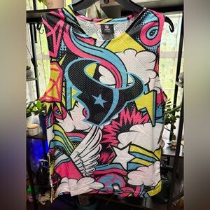 NFL Houston Texans Youth Graphic Tank Top - Black, Pink, Blue XL